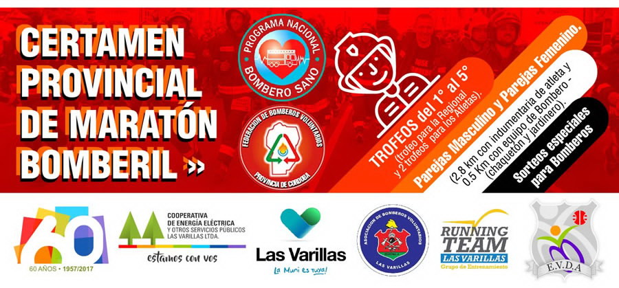 Certamen Provincial de Maratón Bomberil en Las Varillas