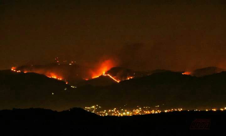 Continúa el Alerta Roja por incendios Forestales
