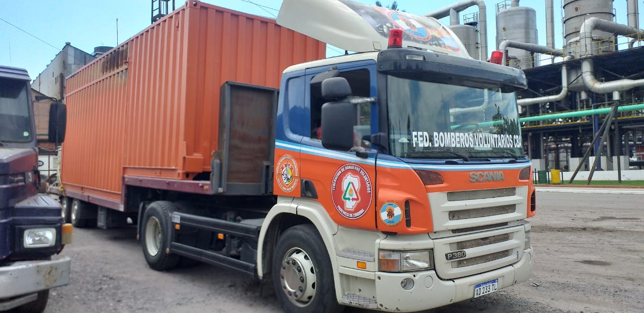 Nuestra Federación transporta alcohol a granel para los Bomberos Voluntarios
