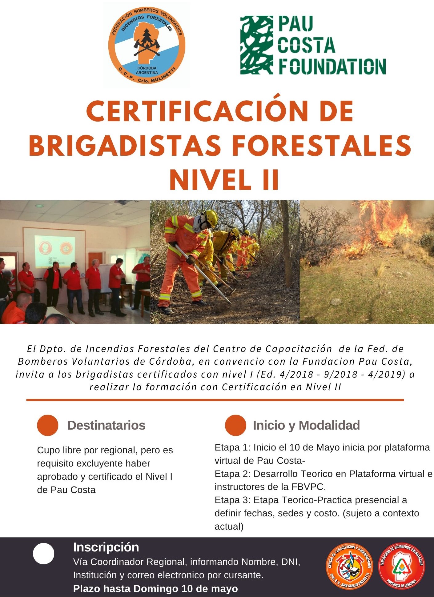 Certificación de Brigadistas Forestales Nivel II: FBVPC - Pau Costa