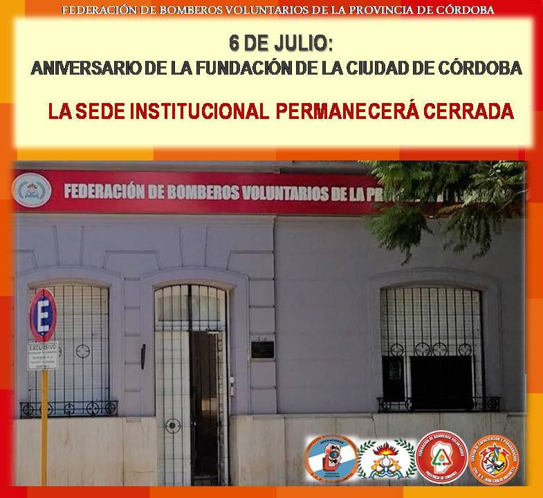 6 deJulio: la sede Federativa permanecerá cerrada