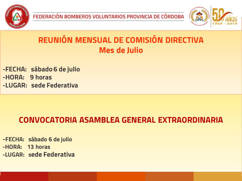 Reunión de CD y Asamblea General Extraordinaria-Reforma de Estatuto Social
