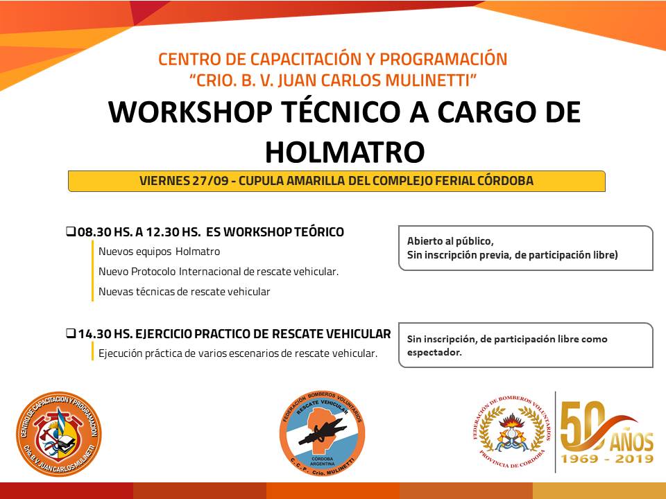 Invitamos a participar del Workshop Técnico de Holmatro