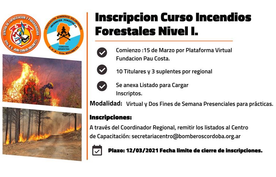 FBVPC - Pau Costa: Curso de Incendios Forestales Nivel I