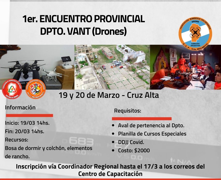 Departamento VANT: 1° Encuentro Provincial 2022