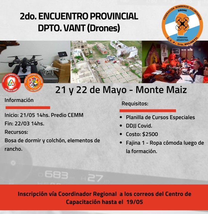 Departamento VANT: 2° Encuentro Provincial 2022