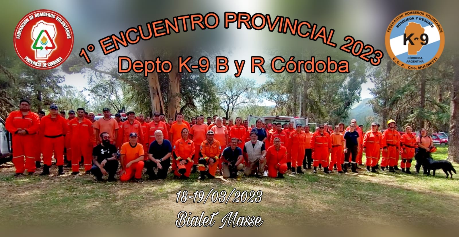 Departamento Búsqueda y Rescate K9: Primer Encuentro Provincial 2023
