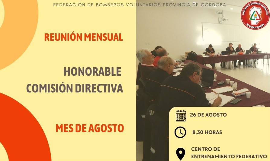 Reunión Mensual de Honorable Comisión Directiva FBVPC